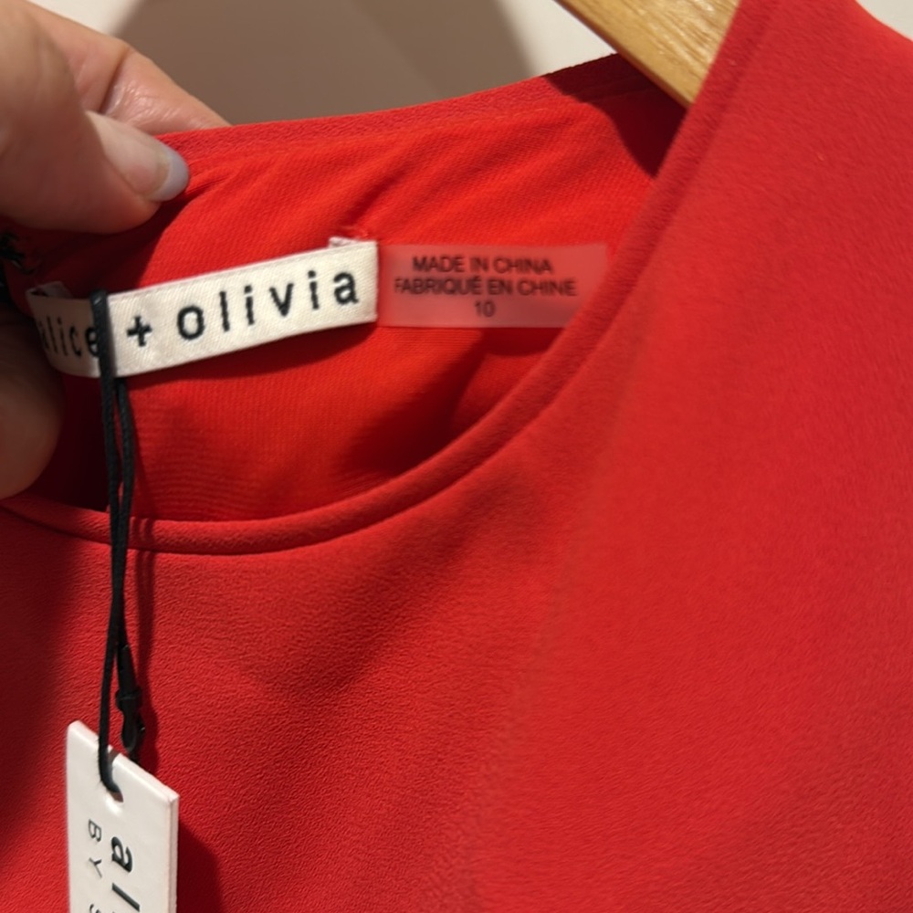 NWT Alice and Olivia cutout mini dress - Picture 5 of 8